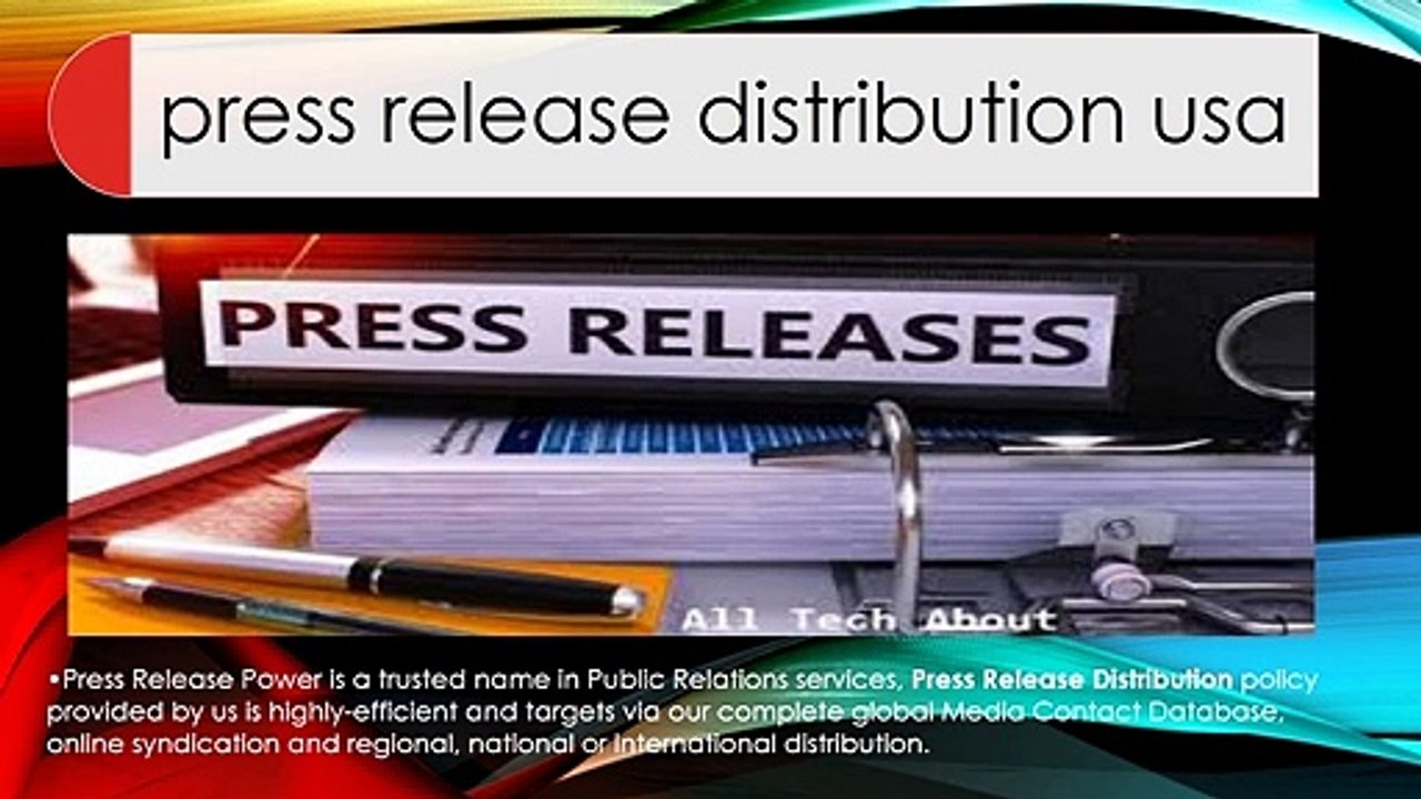Press Release Distribution Usa