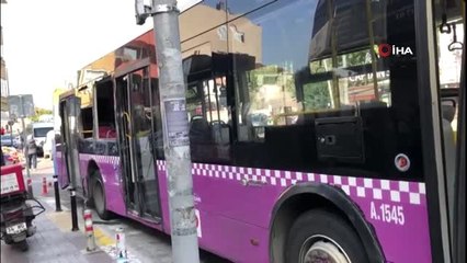 Avcılar'da İETT otobüsü park halindeki 4 araca çarptı: 7 yaralı