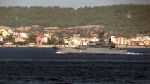 Rus askeri gemisi Çanakkale Boğazı'ndan geçti - ÇANAKKALE