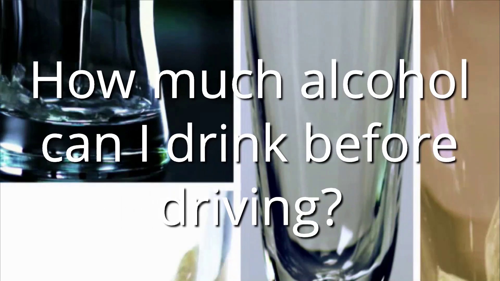 Drink driving – How much alcohol can I drink before driving