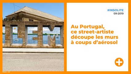 Au Portugal, ce street-artiste découpe les murs à coups d’aérosol