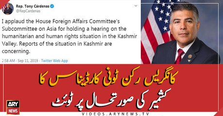 Congressman Tony Cardenas tweeted about Kashmir situation