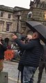 Watch the moment Fast and Furious star Vin Diesel belts out Scottish national anthem on Edinburgh's iconic Royal Mile