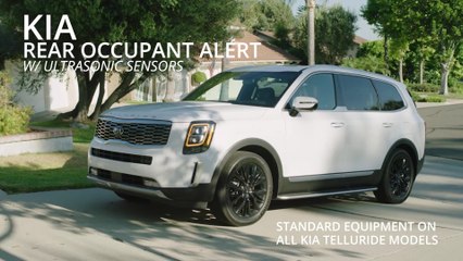 Kia rear occupant alert demonstration
