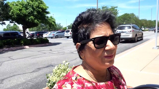BDMV-104 Aruna & Hari Sharma after shopping at Ross enjoying sunshine Rogers AR May 17, 2019