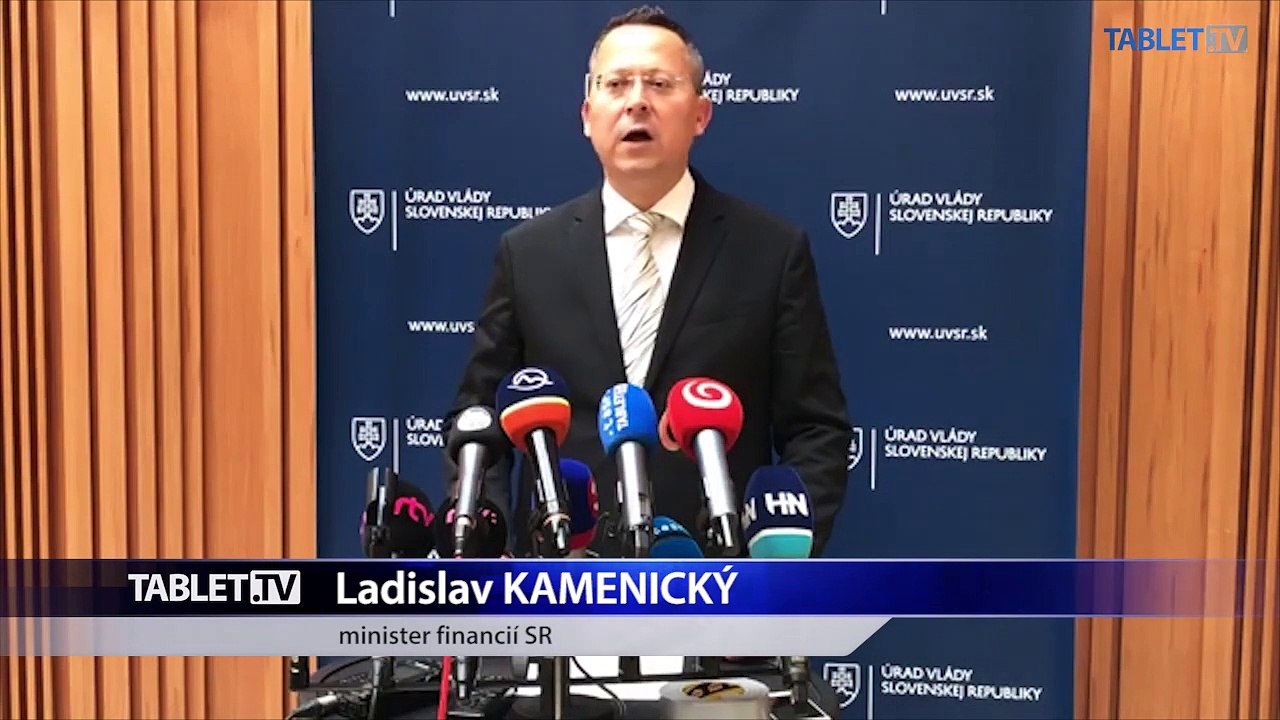 ZÁZNAM: Brífing ministra financií L. Kamenického