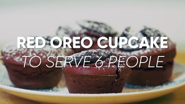 Red Oreo Cupcake