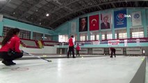 Curling Milli Takımı hazırlık kampı Erzurum'da devam ediyor