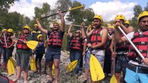 Sağlıklı yaşam için rafting yaptılar - TUNCELİ