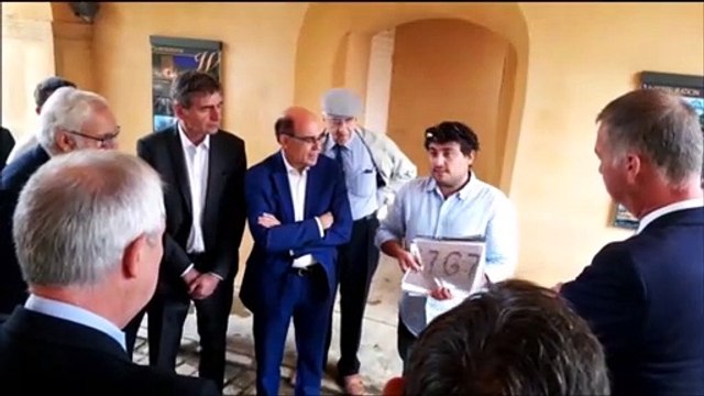 Inauguration du colombier et du portail en fer forgé au Val de Fensch