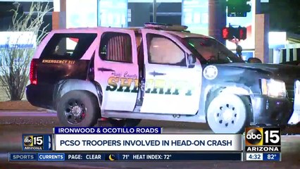 PCSO: Deputies hurt in crash in Queen Creek