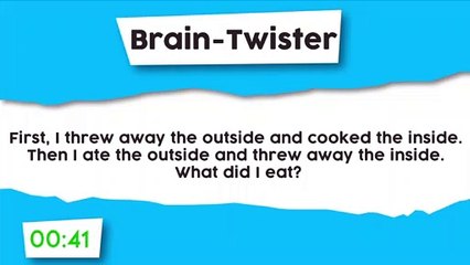 Brain-Twister : What did I eat?