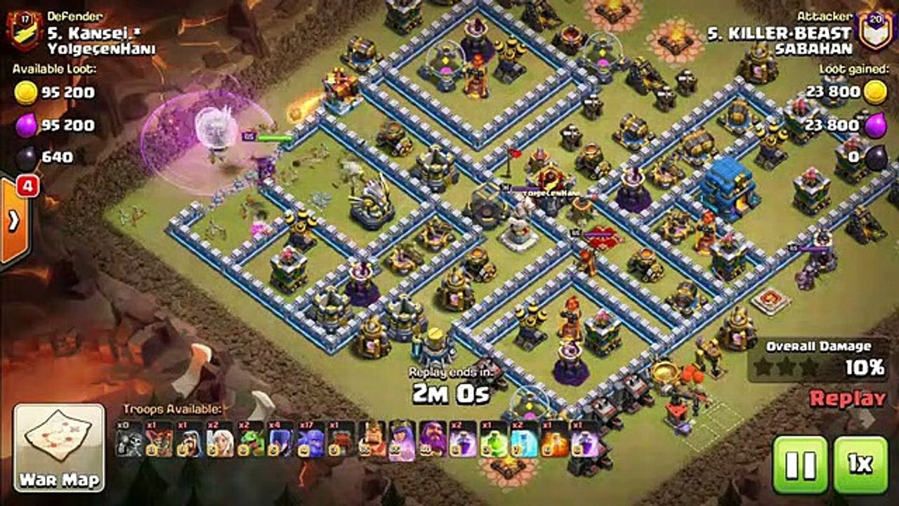 100% Fair Play CWL Attack 2019! 17 Bowler +4 Witch +6 Healer Smashing 3Star Max TH12 Base