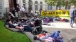 Extinction Rebellion protesters staging a 'die-in' outside Leeds Civic Hall.