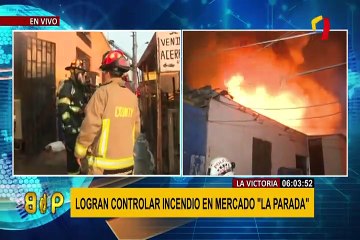 La Victoria: delincuentes aprovechan incendio en mercado para robar