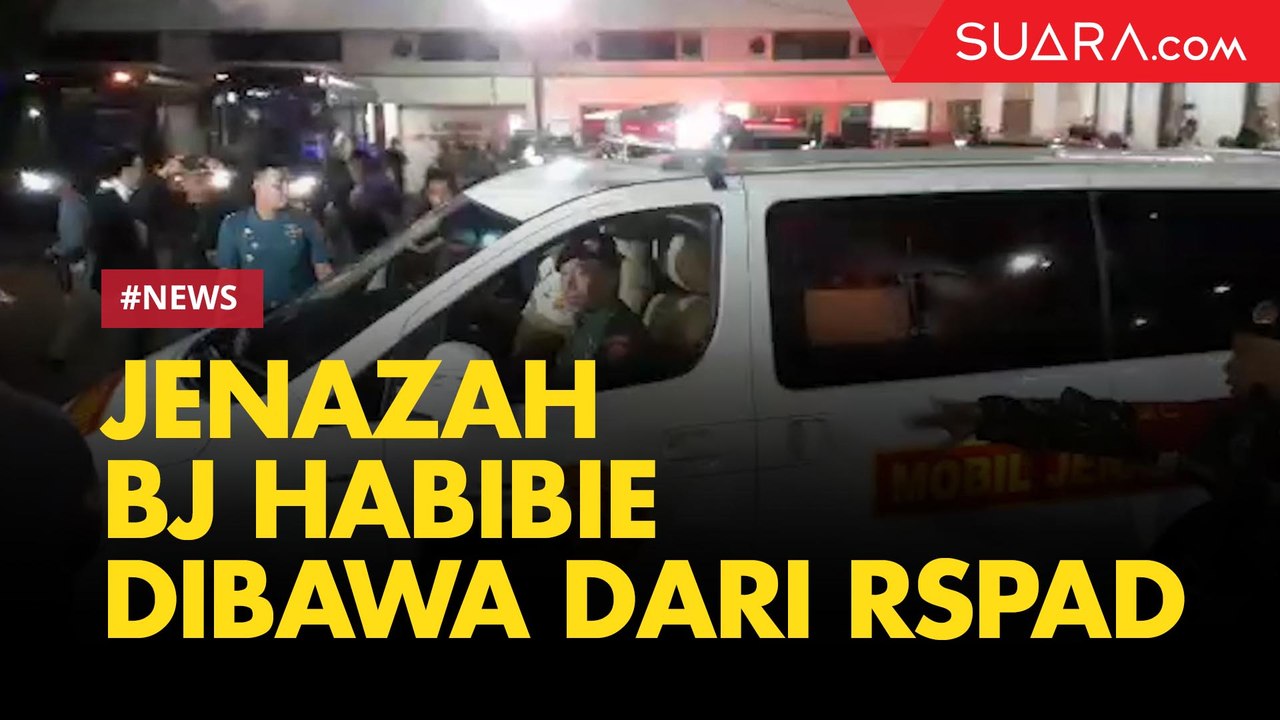 Jenazah BJ Habibie Dibawa dari RSPAD