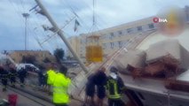 - İtalya’da 90 metrelik lüks yat limanda devrildi
