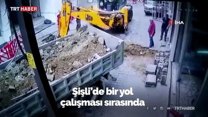 Şişli'de doğal gaz borusu patladı