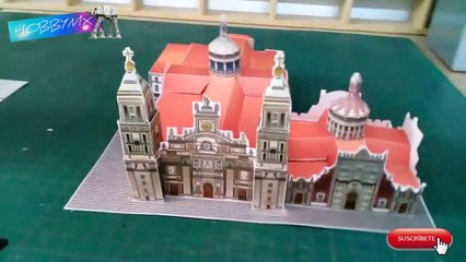 Como Armar  Catedral del Centro Histórico de la CDMX papercraft Gratis