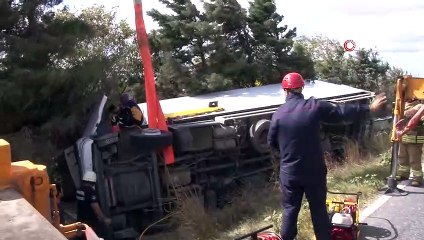 Arnavutköy’de sıkışmalı trafik kazası: 2 yaralı