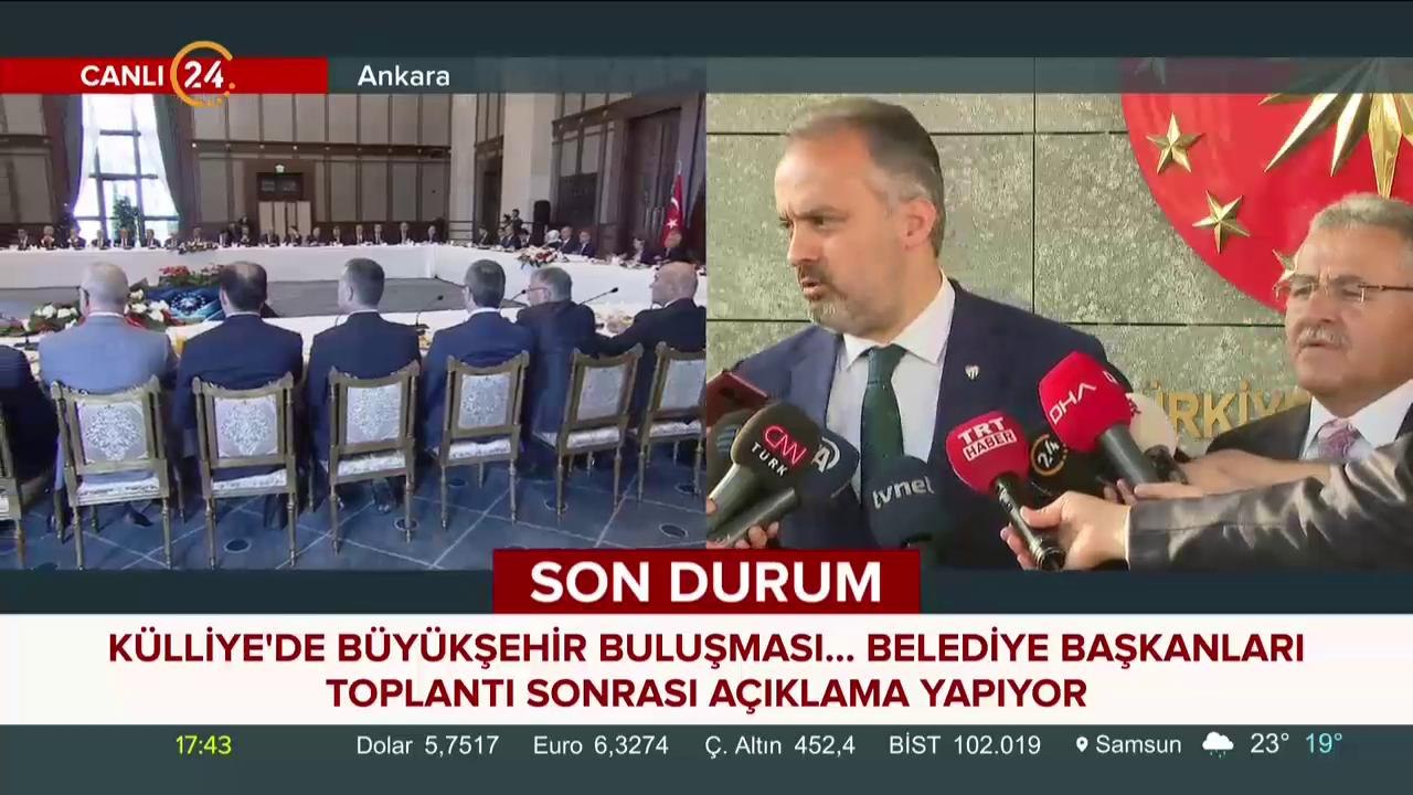 30 büyükşehir belediye başkanı Külliye'de