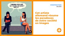 Cet artiste allemand résume les paradoxes de notre société en images