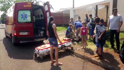 Adolescente fratura o braço ao sofrer queda de bicicleta no Coqueiral