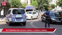 Zeytinburnu'nda silahlı kavga 1'i kadın 2 yaralı
