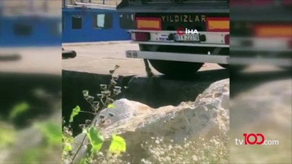 Kamyonla denize atık su boşaltırken yakalandı