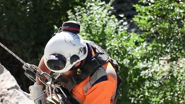 Les cordistes de la RN5