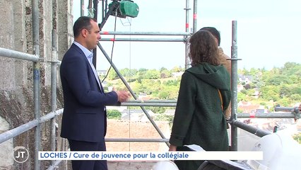 Скачать видео: LOCHES Cure de jouvence pour la collégiale