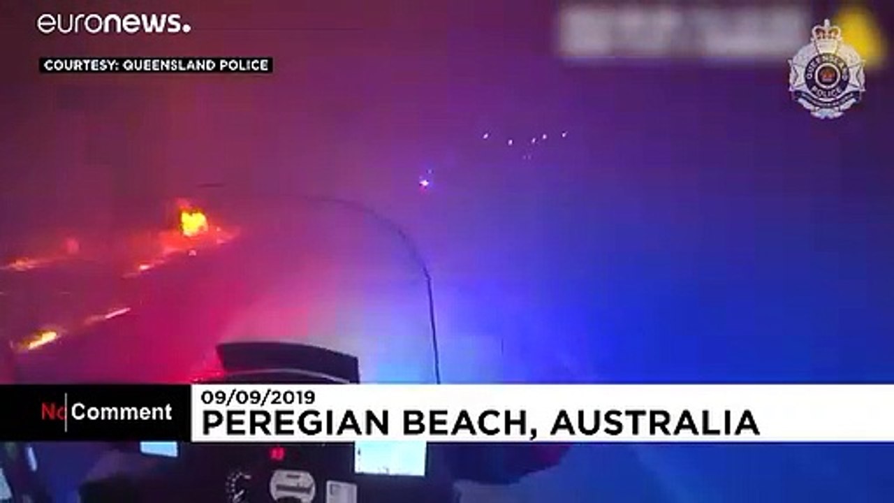 Mitten im Buschfeuer- dramatische Bilder