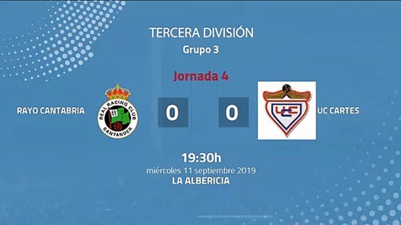 Resumen partido entre Rayo Cantabria y UC Cartes Jornada 4 Tercera División