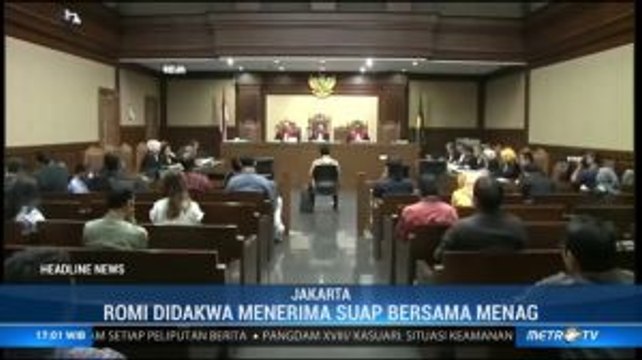 Romahurmuziy Didakwa Terima Suap Rp416,4 Juta