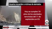 Con hashtag #September11, usuarios recuerdan a victimas de atentados