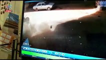 أول فيديو .. لحظة سقوط ميكروباص صفط اللبن من فوق الكوبرى