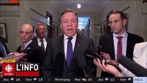 « Je demande à tous les chefs fédéraux de prendre l’engagement de ne pas participer à aucune contestation judiciaire de la loi 21 [sur la laïcité]. »  François Legault