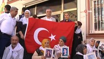 HDP il binasının önünde eylem yapan aileler ve STK temsilcileri Türk bayrağı açtı