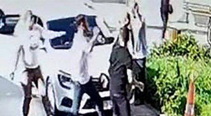 Sendika başkanına saldırı anı kamerada