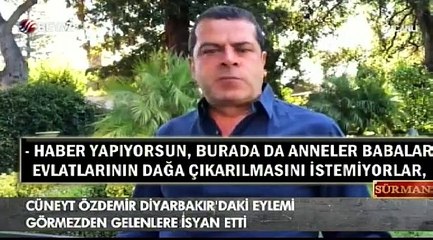 Cüneyt Özdemir Diyarbakır'daki eylemi görmezden gelenleri eleştirdi