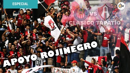 Previo al Clásico Tapatío, Atlas recibió apoyo de su afición en el Estadio Jalisco