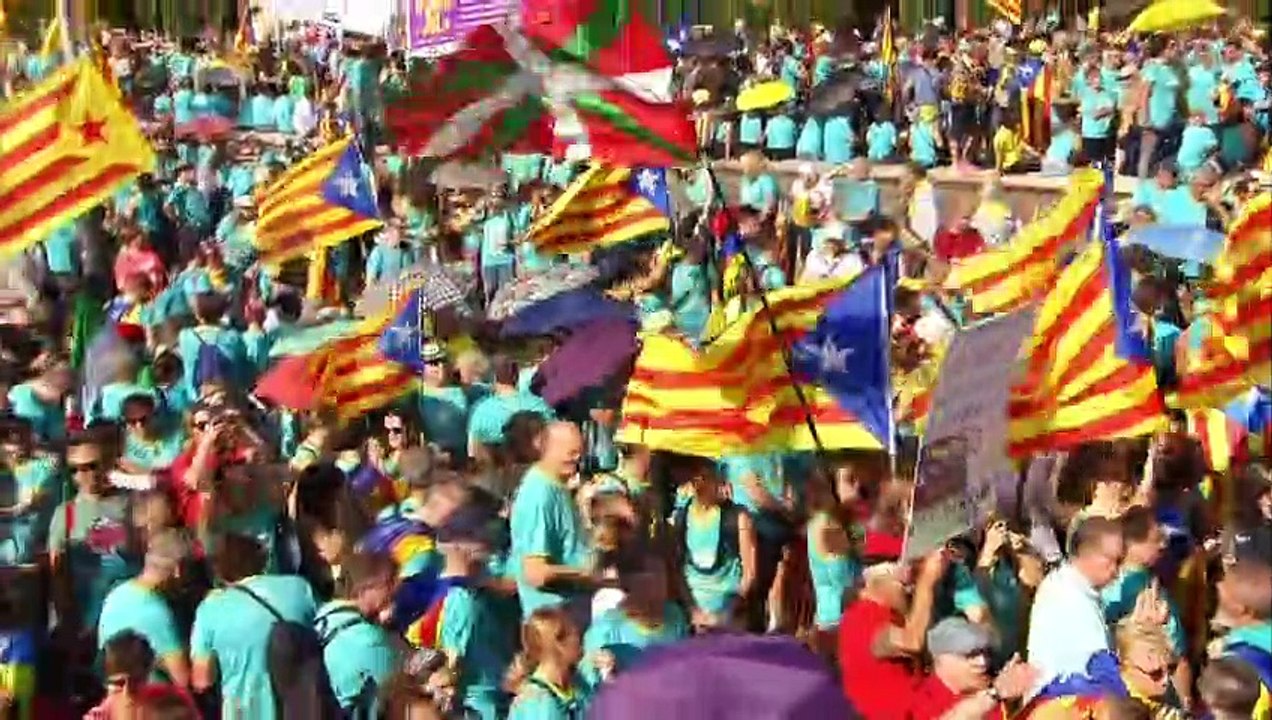 Protesto na Catalunha