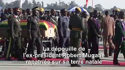 La dépouille de Mugabe rapatriée au Zimbabwe pour ses funérailles nationales