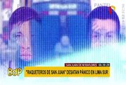 SJM: policía detuvo a ‘Los raqueteros de San Juan’