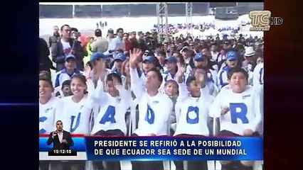 Presidente Moreno considera que organización del mundial 2030 es posible