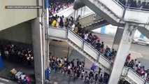 Commuters endure long lines at MRT North Avenue