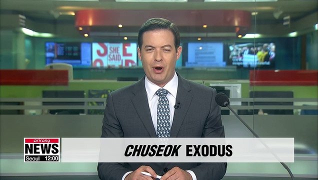 Korean highways jammed amid Chuseok holiday exodus