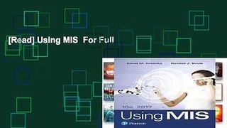 [Read] Using MIS  For Full