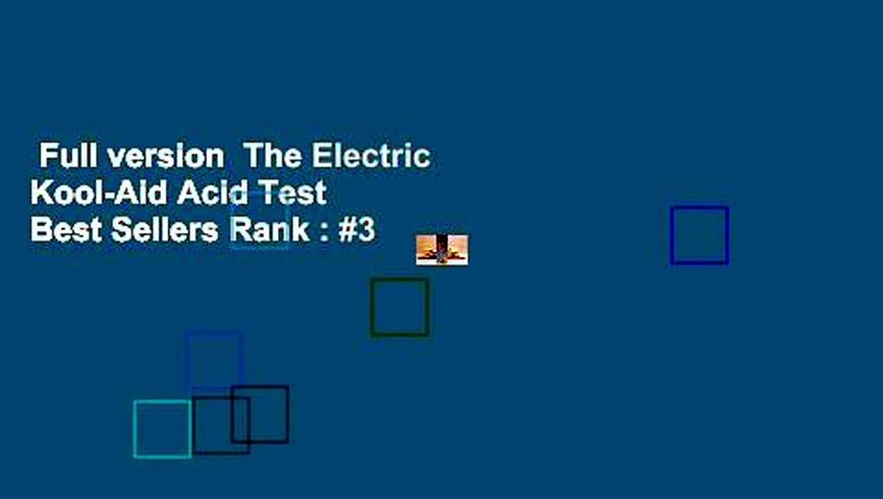Full version The Electric KoolAid Acid Test Best Sellers Rank 3