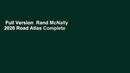 Full Version  Rand McNally 2020 Road Atlas Complete